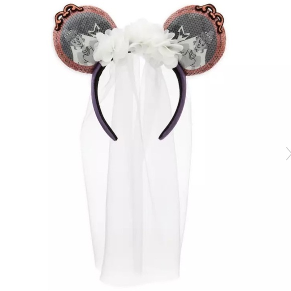 The Haunted Mansion Bride Minnie Ear Headband - Picture 1 of 4